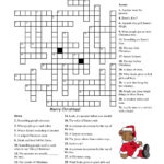 Printable Christmas Crossword Puzzle For Adults Inside Free Printable Christmas Crossword Puzzles For Adults With Answers