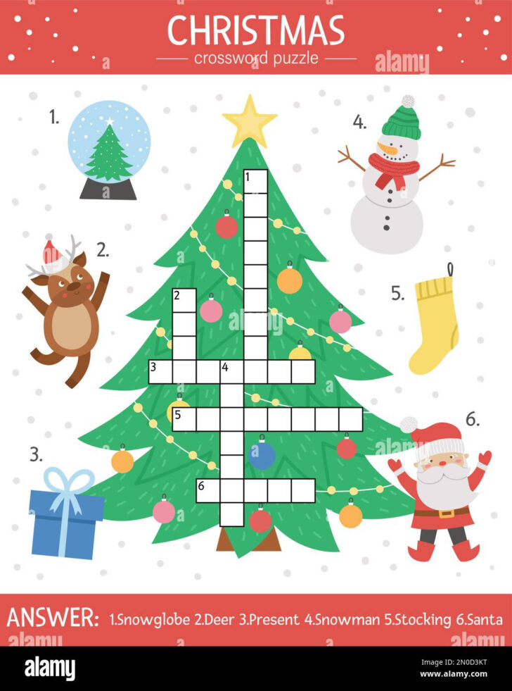 Education Christmas Crossword Puzzles Answers