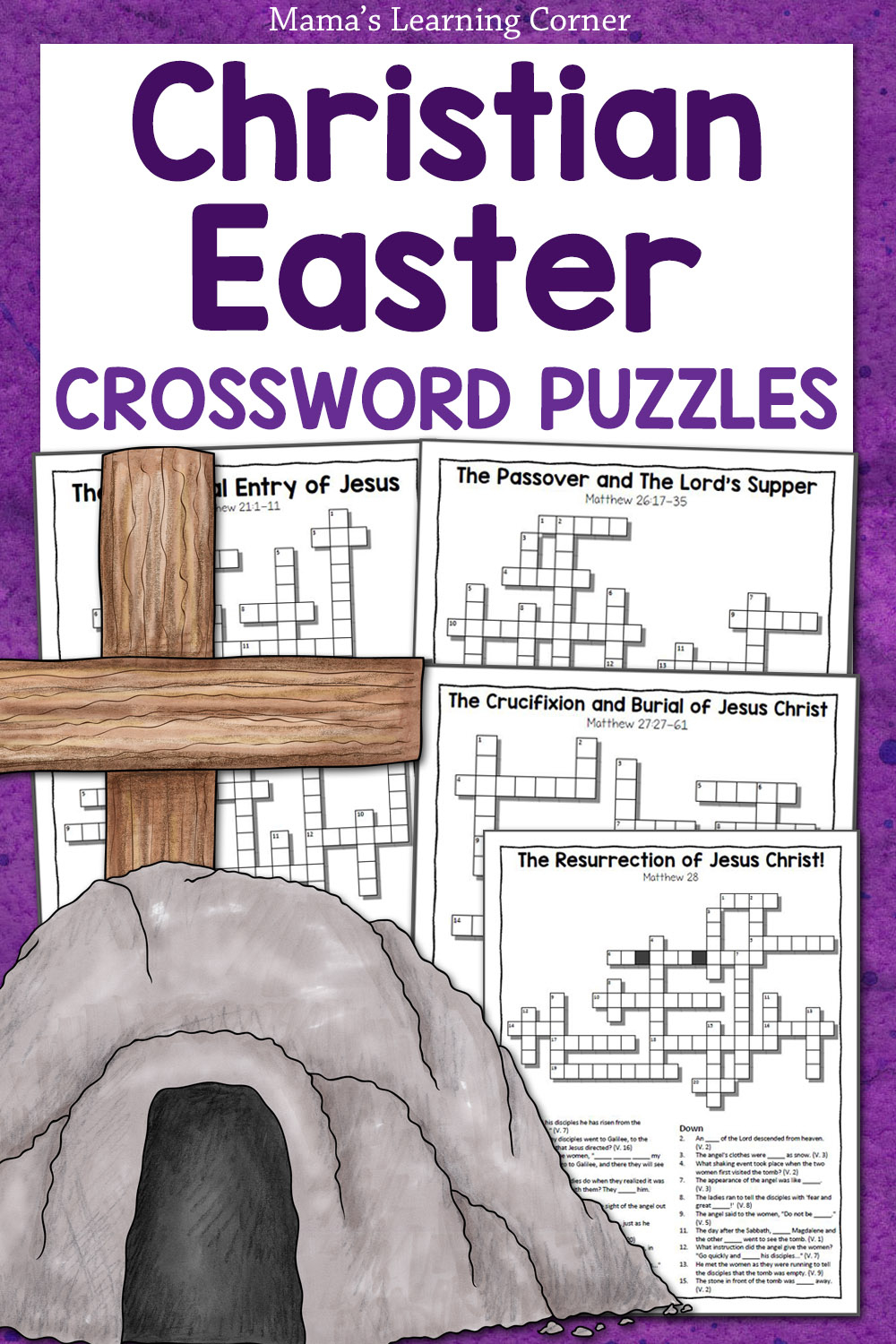 Christian Easter Crossword Puzzles - Mamas Learning Corner for Religious Easter Crossword Puzzles Free