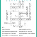 Free Easter Crossword Puzzle Printable   2 Versions & Answer Key For Like Easter Eggs Crossword Puzzles Clue