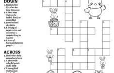 Springtime Easter-Themed Crossword Puzzles • Beeloo Printable pertaining to Easter Crossword Puzzles