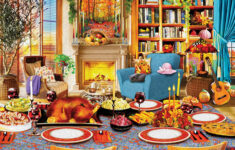 1000 Piece Jigsaw Puzzle - Thanksgiving Day (2000Pz) – White pertaining to Thanksgiving Puzzles 1000 Pieces