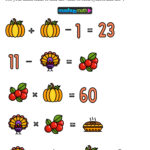 12 Thanksgiving Math Activities For Grades 1 8 — Mashup Math Pertaining To Thanksgiving Algebra Puzzles