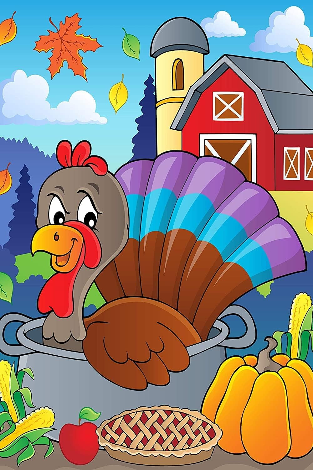 300 Pieces Jigsaw Puzzle-Happy Thanksgiving Home-Adult Puzzles in Thanksgiving Puzzle 300 Pieces