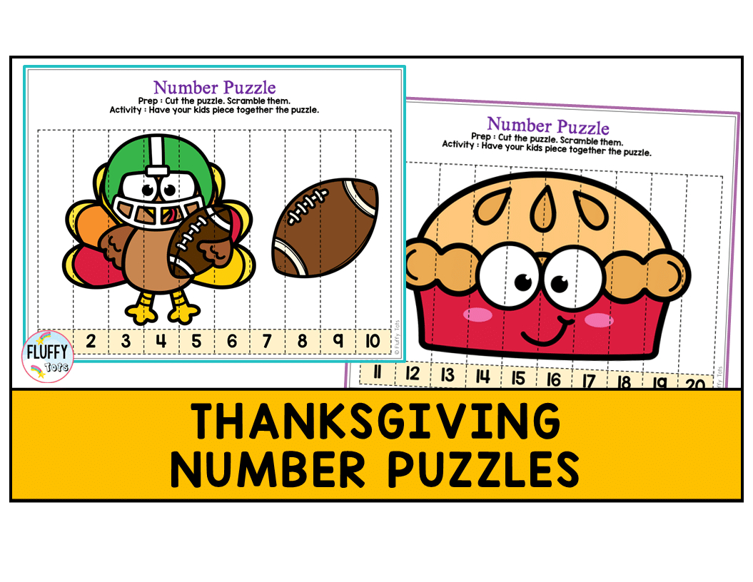 50+ Fun Thanksgiving Number Puzzles 1-20 For Preschool And pertaining to Thanksgiving Number Puzzle