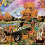 Back Acre Pumpkin Patch   500 Piece Jigsaw Puzzlesunsout Intended For Thanksgiving Jigsaw Puzzles 500 Pieces