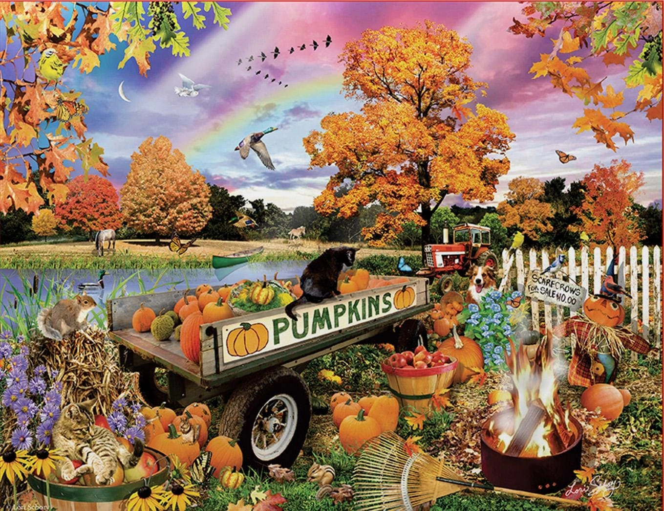 Back Acre Pumpkin Patch - 500 Piece Jigsaw Puzzlesunsout intended for Thanksgiving Jigsaw Puzzles 500 Pieces
