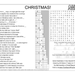 Christmas Puzzle Solution   Clue Search Puzzles Pertaining To Clue Search Puzzles Thanksgiving Answer Key