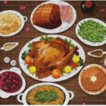 Dreamtimes Jigsaw Puzzles Artwork Gift For Adults Teens Food Of Regarding Thanksgiving Dinner Puzzle