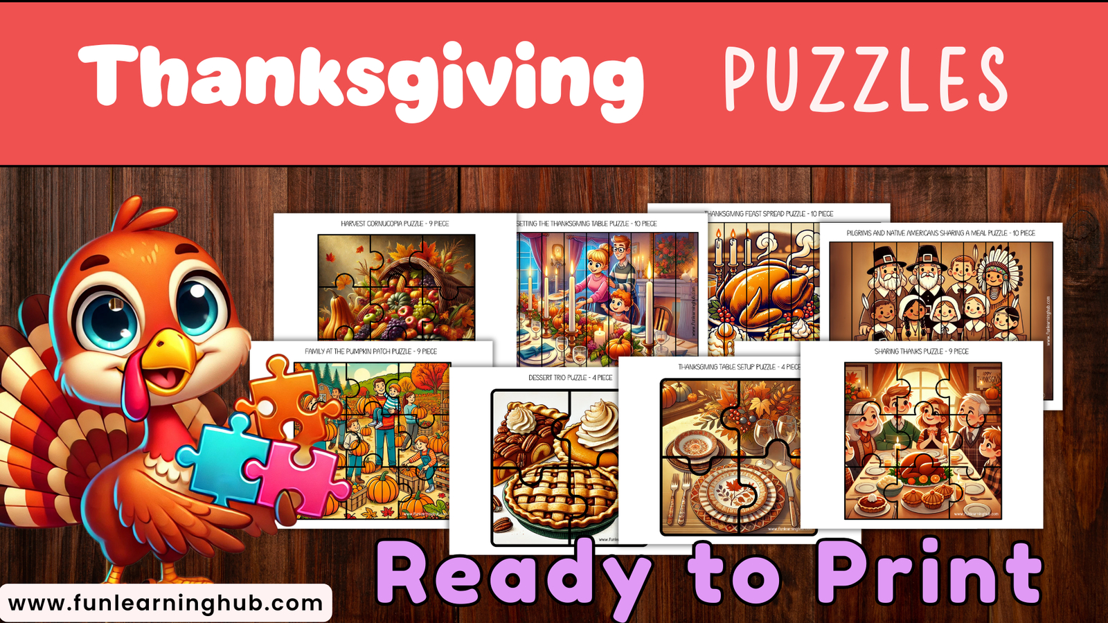 Free 40+ Thanksgiving Puzzles: Printable For Teachers, Parents And with regard to Free Thanksgiving Jigsaw Puzzles