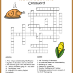 Free Printable Thanksgiving Crossword For Free Printable Thanksgiving Crossword Puzzles For Kids