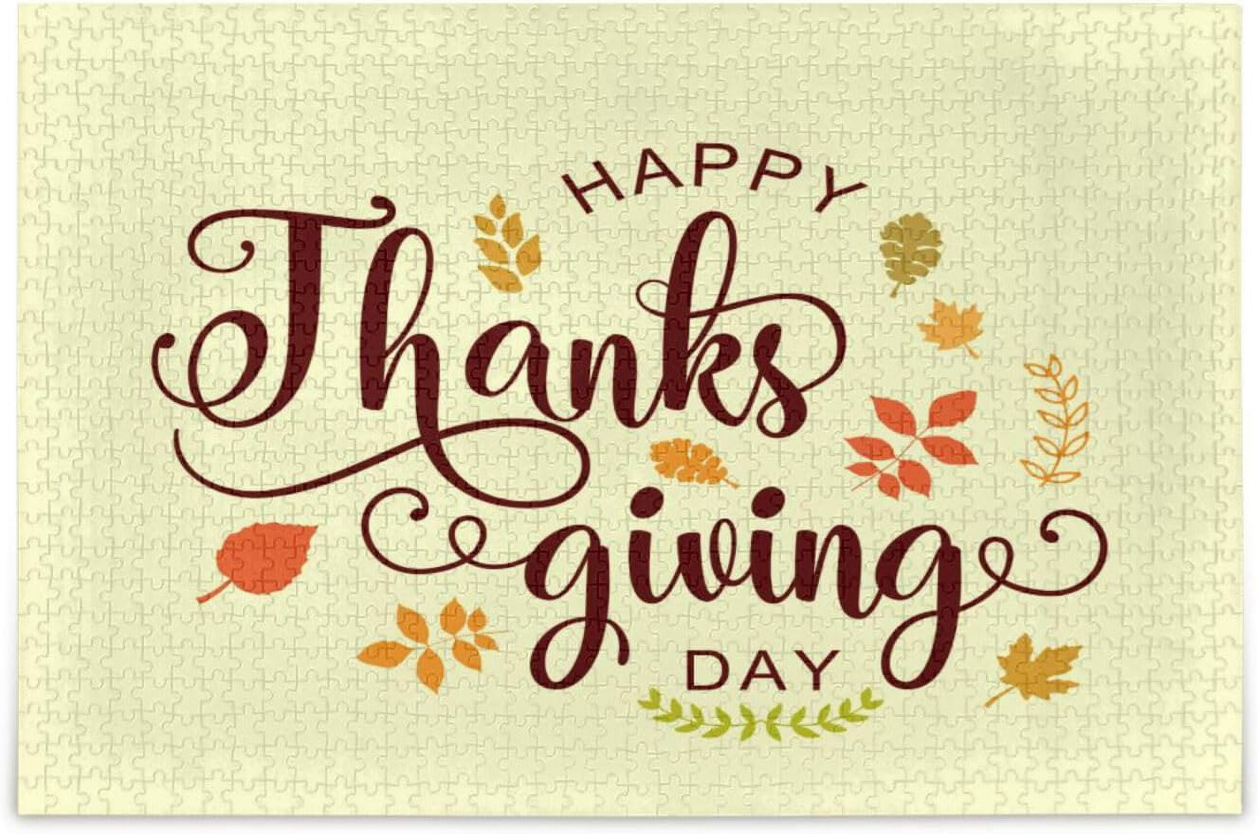 Freeamg Thanksgiving Jigsaw Puzzle 500 Pieces,Wooden Puzzles throughout Thanksgiving Jigsaw Puzzles 500 Pieces