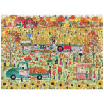 Galison Michael Storrings Pumpkin Patch Puzzle 1000Pcs   Puzzles Throughout Michael Storrings Thanksgiving Puzzle