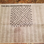 Giant Crossword Puzzle In The Record Every Thanksgiving : R/Newjersey With Regard To New York Times Thanksgiving Crossword Puzzle