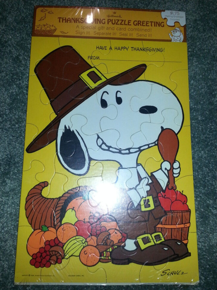 Snoopy Thanksgiving Puzzle