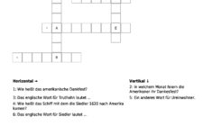 Kreuzworträtsel "Happy Thanksgiving" Als Pdf (Arbeitsblatt with Happy Thanksgiving Crossword Puzzle Answers
