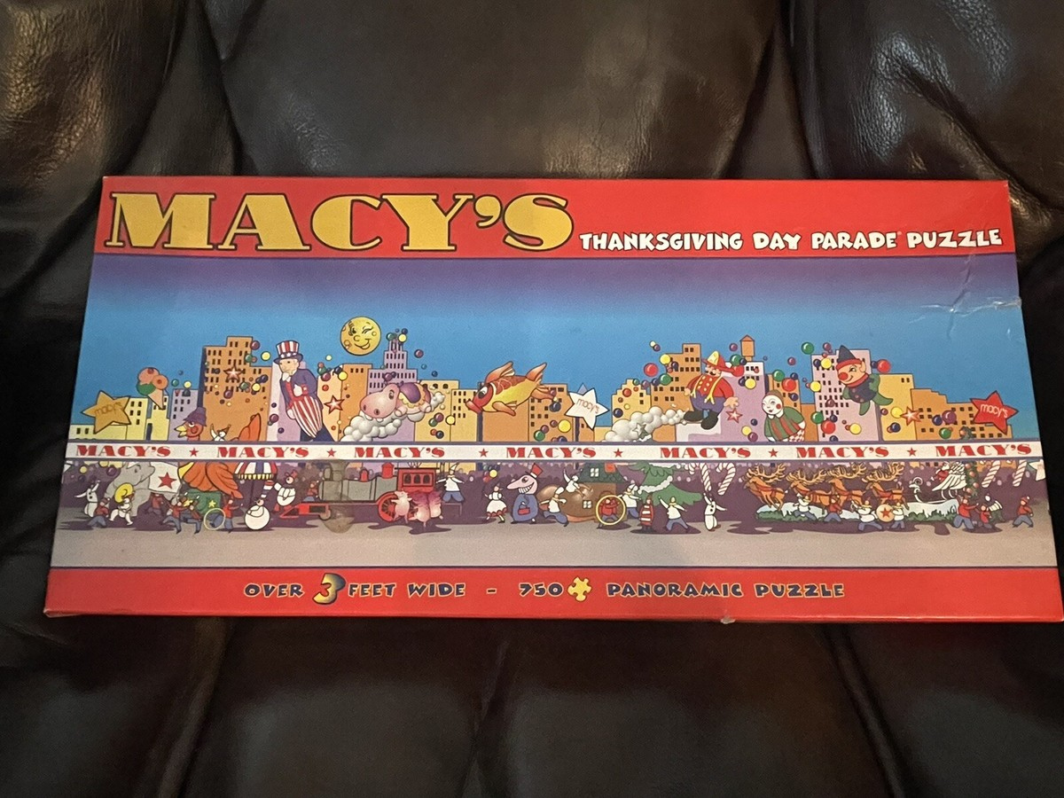 Macy’s Thanksgiving Day Parade Jigsaw Puzzle 750 Pieces Open Box inside Macy&amp;amp;#039;s Thanksgiving Day Parade Puzzle