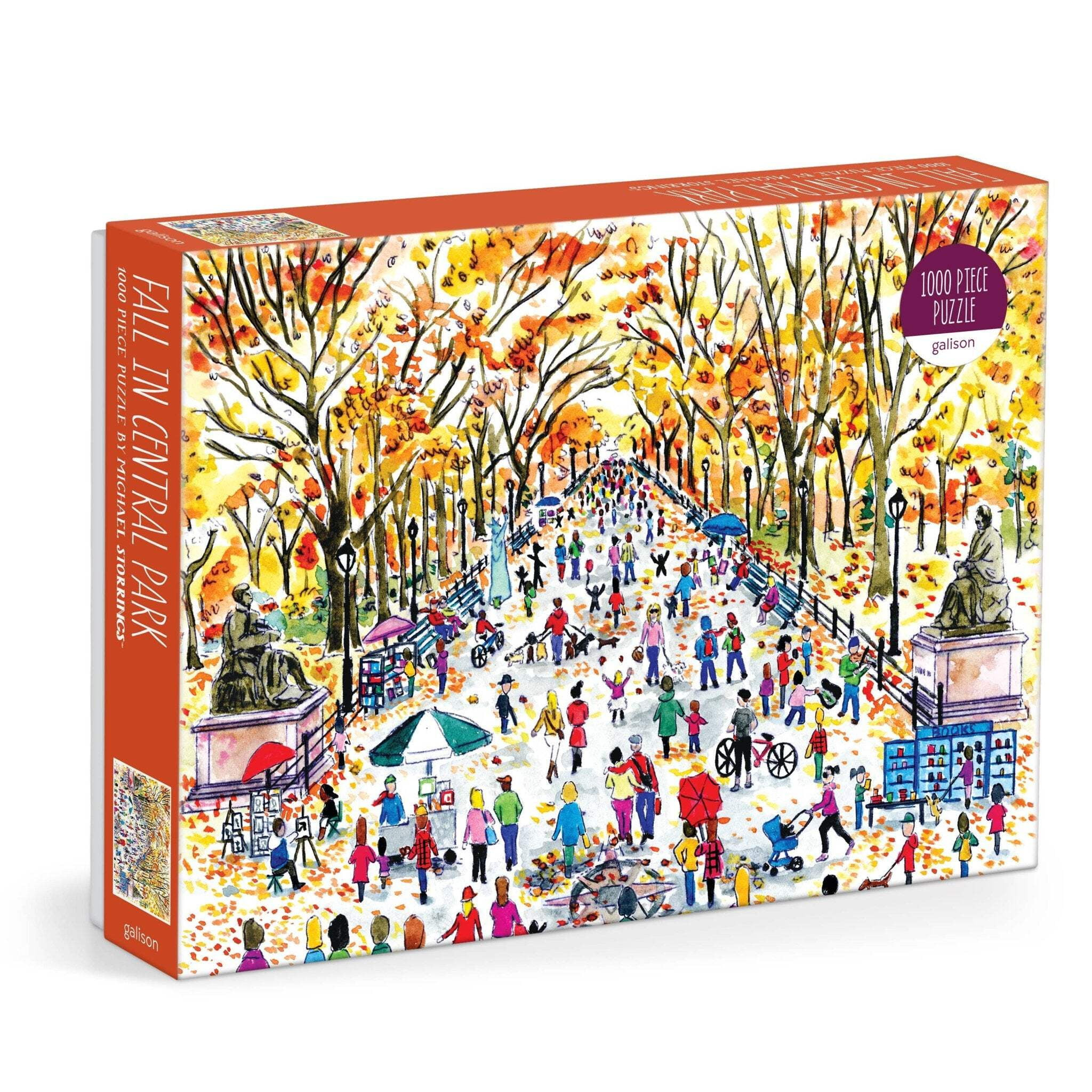 Michael Storrings Fall In Central Park 1000 Piece Puzzle - Walmart regarding Michael Storrings Thanksgiving Puzzle