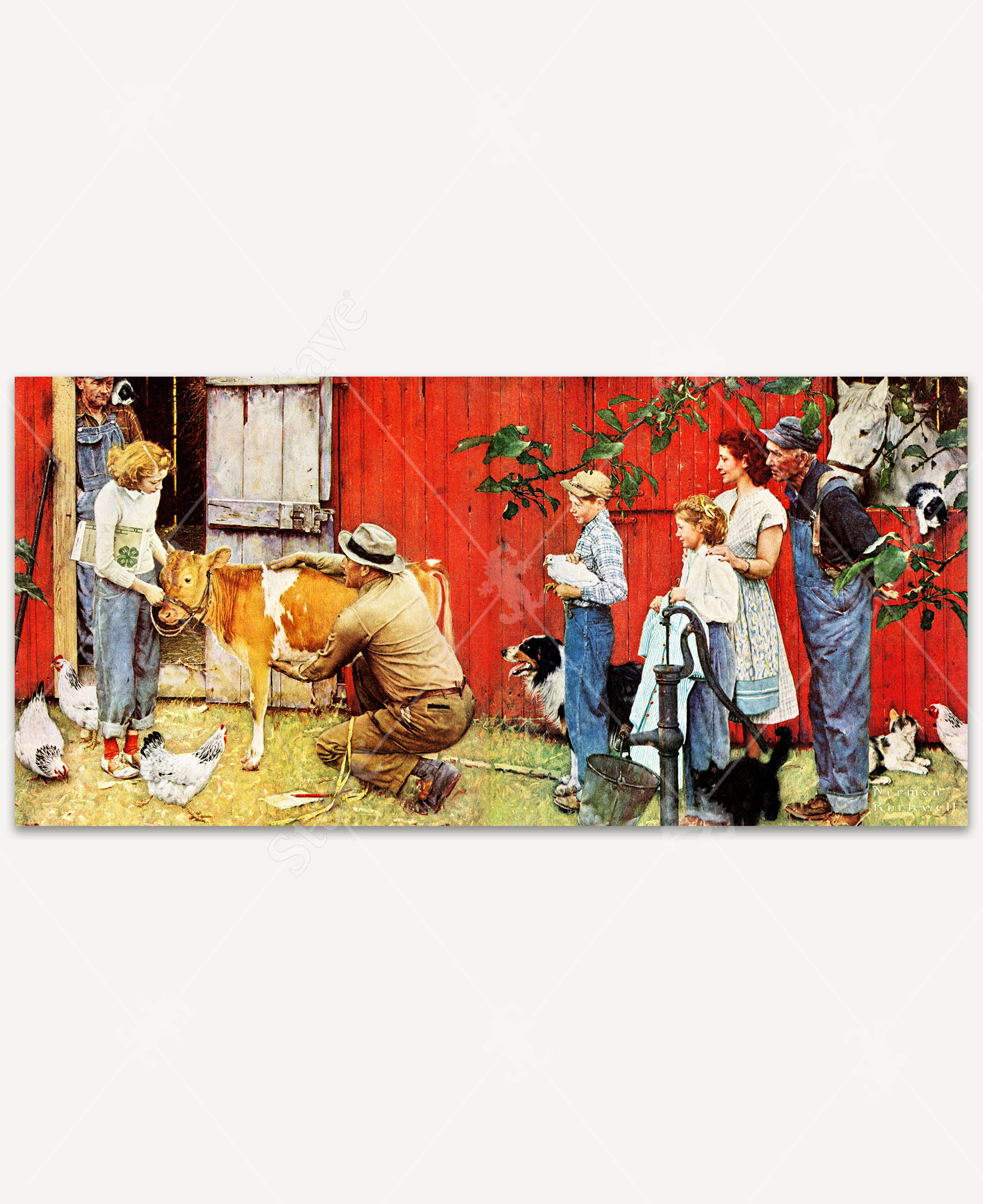 Norman Rockwell Visits A County Agent intended for Norman Rockwell Thanksgiving Puzzle