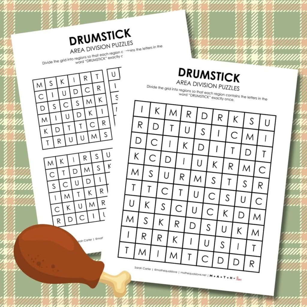 Printable Thanksgiving Puzzles And Games | Math = Love regarding Thanksgiving Logic Puzzle Printables