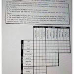 Solved Thanksgiving Logic Puzzle Use The Clues To Figure Out In Thanksgiving Logic Puzzle Answers