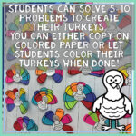 Solving Inequalities Variables One Side Thanksgiving Math Craft With Regard To Thanksgiving Solving Inequalities Puzzle