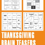 Thanksgiving Brain Teasers Printable Inside Thanksgiving Rebus Puzzle