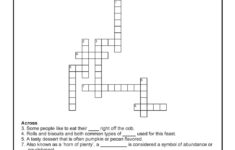 Thanksgiving Cross Word for Abcya Thanksgiving Crossword Puzzle