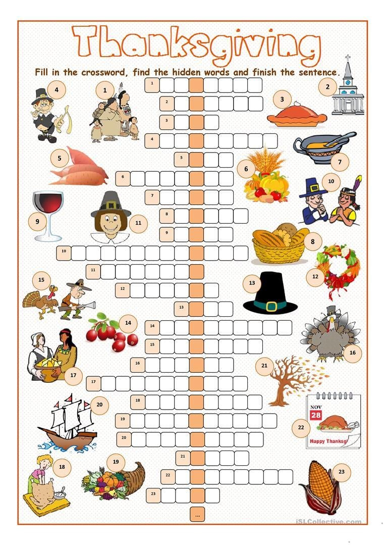 Thanksgiving Crossword Puzzle | ✔ ✔ ✔ Ittt with regard to Thanksgiving Crossword Puzzle Answer Key