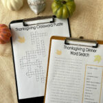 Thanksgiving Crossword Puzzle & Thanksgiving Word Search (Free Regarding Thanksgiving Clue Search Puzzle Answer Key