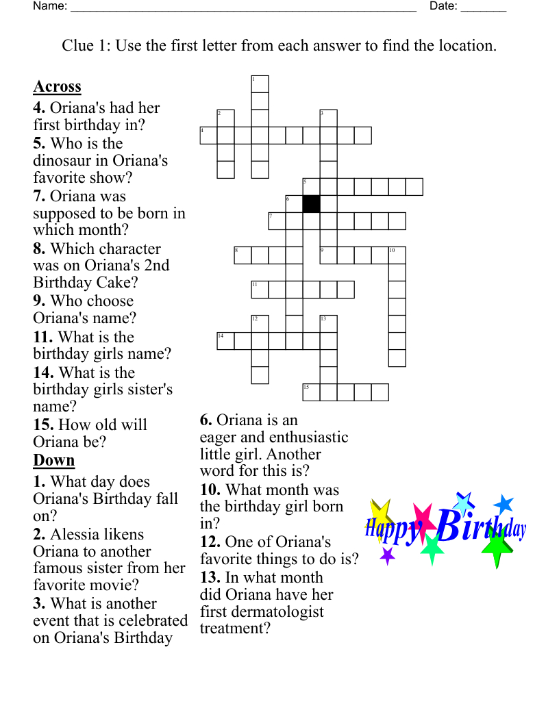 Thanksgiving Crossword Puzzle - Wordmint with regard to The First Thanksgiving Crossword Puzzle Answer Key