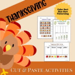 Thanksgiving Cut & Paste Activities For Preschool Through With Thanksgiving With Granny Logic Puzzle Answers