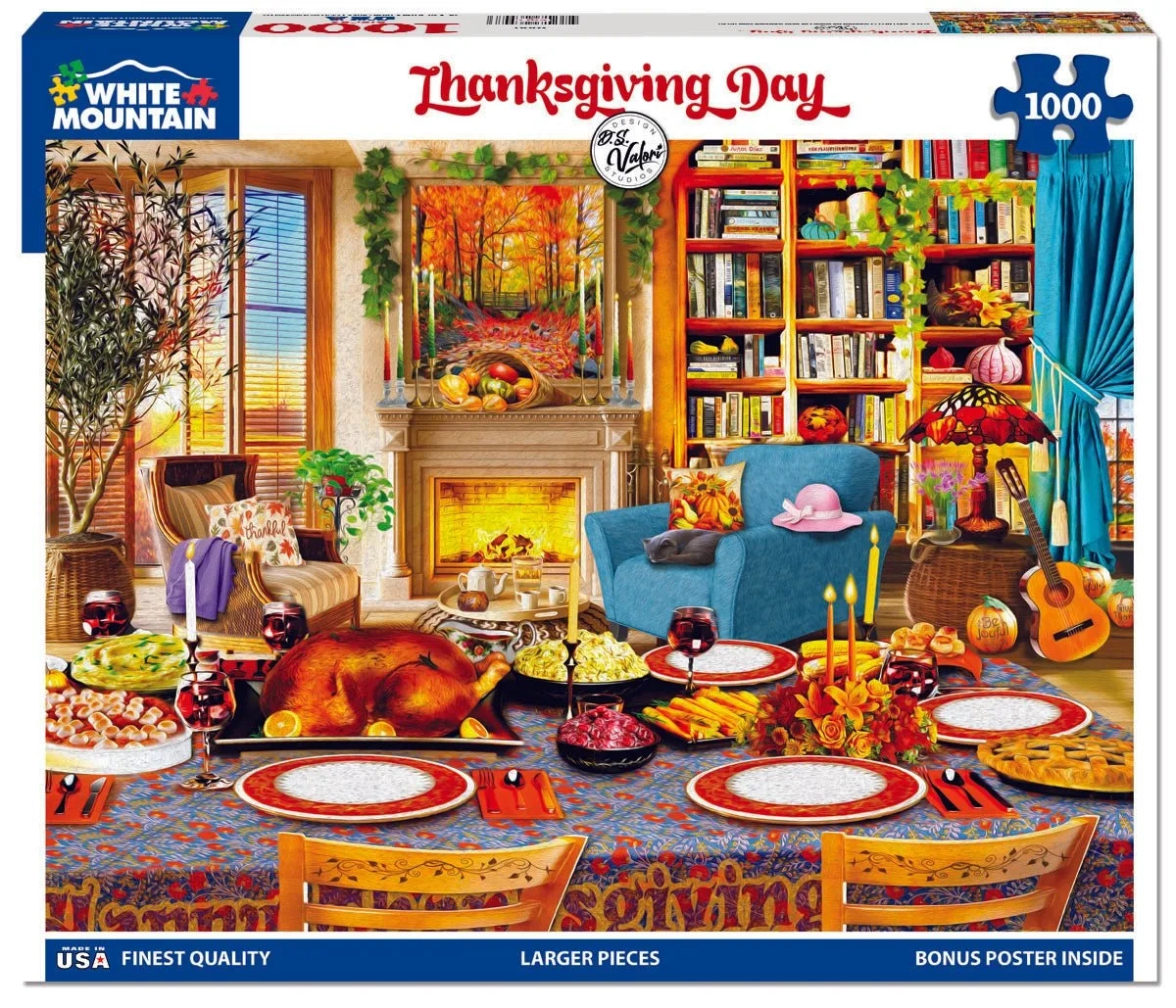 Thanksgiving Day - 1000 Piece Jigsaw Puzzlewhite Mountain with Thanksgiving Jigsaw Puzzle Online