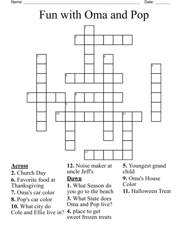 Thanksgiving Crossword Puzzle Hard
