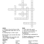 Thanksgiving Foods Crossword   Wordmint With First Thanksgiving Foods Crossword Puzzle Answer Key