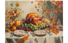 Thanksgiving Jigsaw Puzzle with Thanksgiving Puzzle 500 Pieces