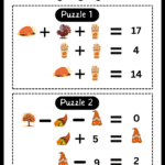 Thanksgiving Logic Puzzles, 10 Math Puzzles, Addition And Intended For Thanksgiving Logic Puzzle