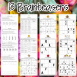 Thanksgiving Math Challenges & Brainteasers   Within Thanksgiving Brain Puzzles