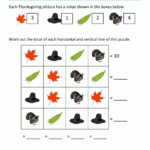 Thanksgiving Math Puzzles Inside Thanksgiving Math Puzzles Printable