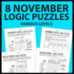 Thanksgiving / November Logic Puzzles – Primeandpi In Thanksgiving Dinner Logic Grid Puzzle Answers