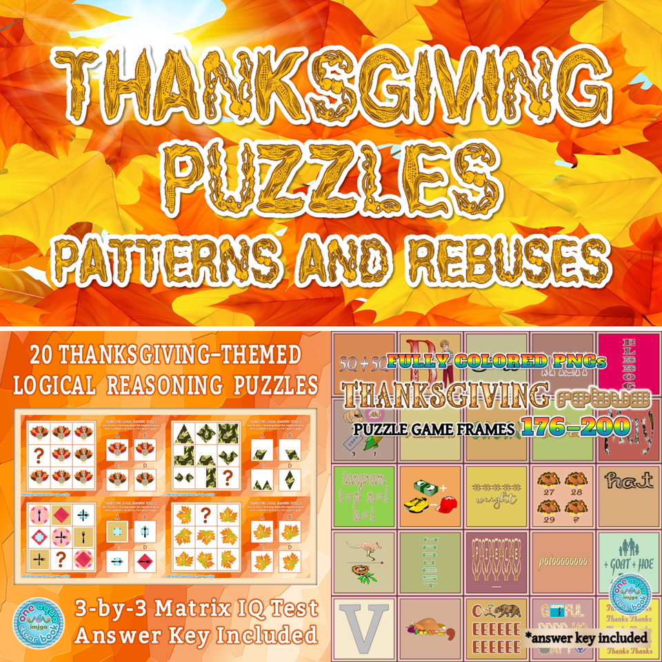 Thanksgiving Puzzles: Patterns And Rebuses | Madeteachers inside Thanksgiving Rebus Puzzle