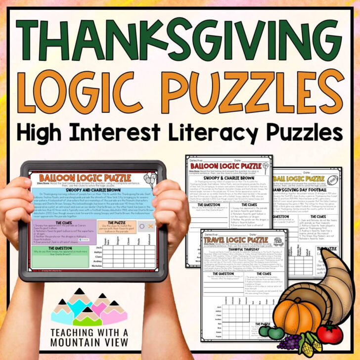 Thanksgiving Logic Puzzles