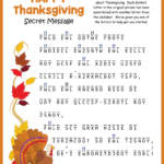 Thanksgiving Secret Message Puzzle Within Thanksgiving Secret Message Puzzle