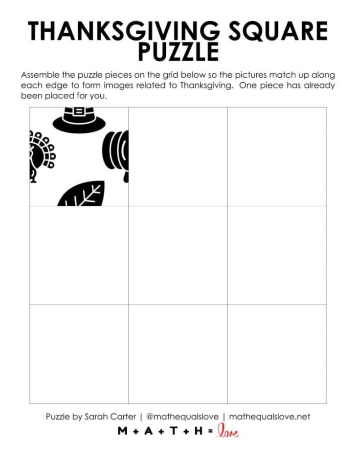 Calculus Ab Thanksgiving Puzzle Answers