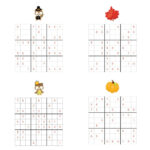 Thanksgiving Sudoku   {Free Printable}   Kids Activity Zone Regarding Thanksgiving Sudoku Puzzle