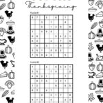 Thanksgiving Sudoku Puzzles   Cute & Free Printables | Saturdaygift With Regard To Thanksgiving Sudoku Puzzle