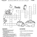 Thanksgiving Themed Crossword Puzzles • Beeloo Printable Crafts In Thanksgiving Themed Crossword Puzzle