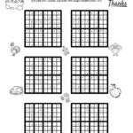 Thanksgiving Themed Sudoku Puzzles • Beeloo Printable Crafts And With Thanksgiving Sudoku Puzzle