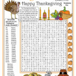 Thanksgiving Then & Now Printable Vocabulary Word Search Puzzle Throughout Word Puzzles For Thanksgiving