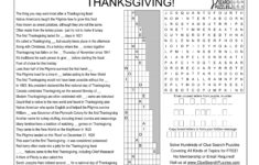 Thanksgiving Trivia Quiz inside Clue Search Puzzles Answers Thanksgiving